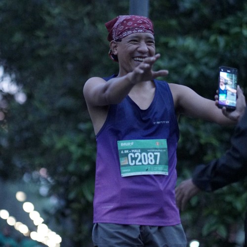 Race photo from BAUR RUN 2025