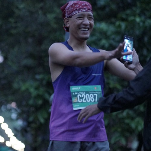 Race photo from BAUR RUN 2025