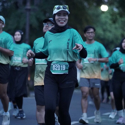 Race photo from BAUR RUN 2025