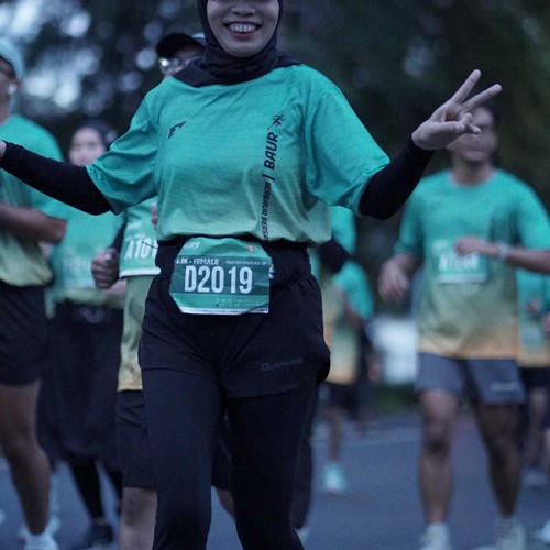 Race photo from BAUR RUN 2025