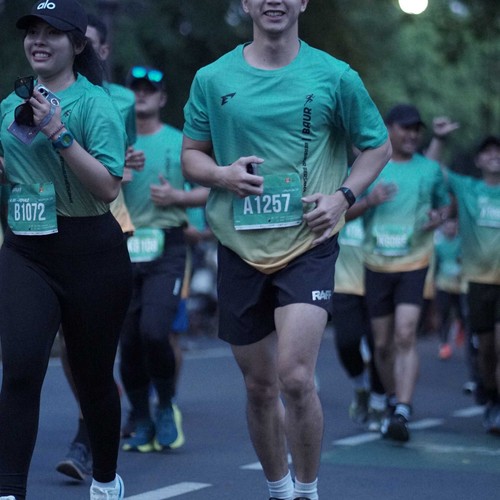 Race photo from BAUR RUN 2025