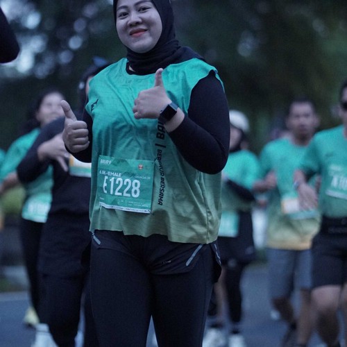 Race photo from BAUR RUN 2025