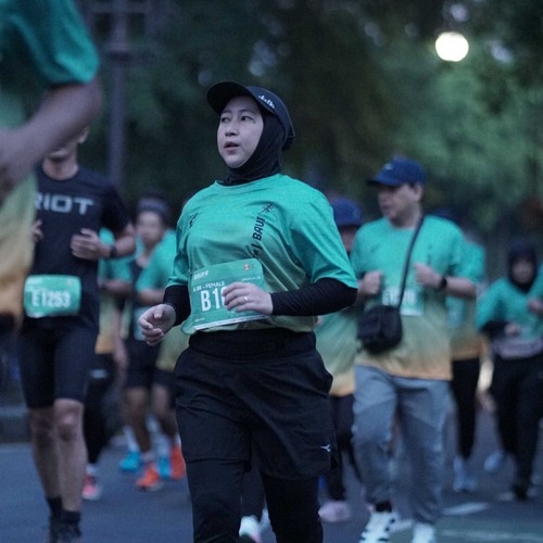 Race photo from BAUR RUN 2025