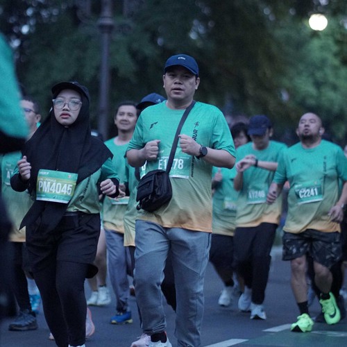 Race photo from BAUR RUN 2025