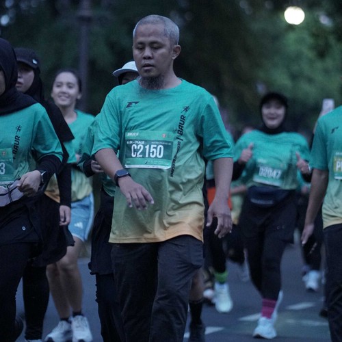 Race photo from BAUR RUN 2025