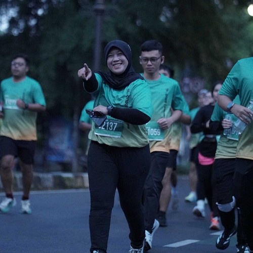 Race photo from BAUR RUN 2025