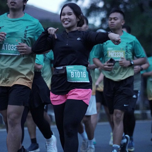 Race photo from BAUR RUN 2025