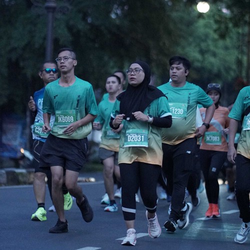 Race photo from BAUR RUN 2025