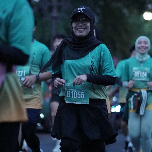 Race photo from BAUR RUN 2025