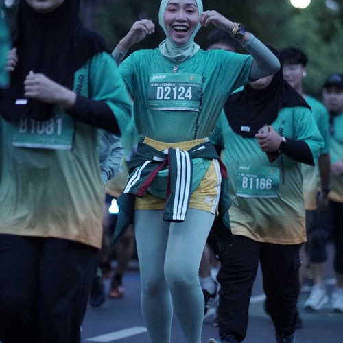 Race photo from BAUR RUN 2025