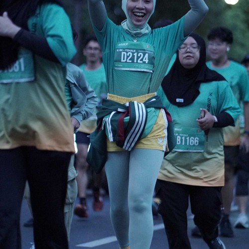 Race photo from BAUR RUN 2025