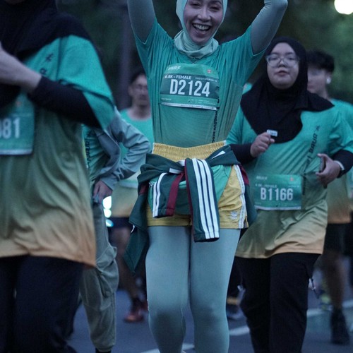 Race photo from BAUR RUN 2025