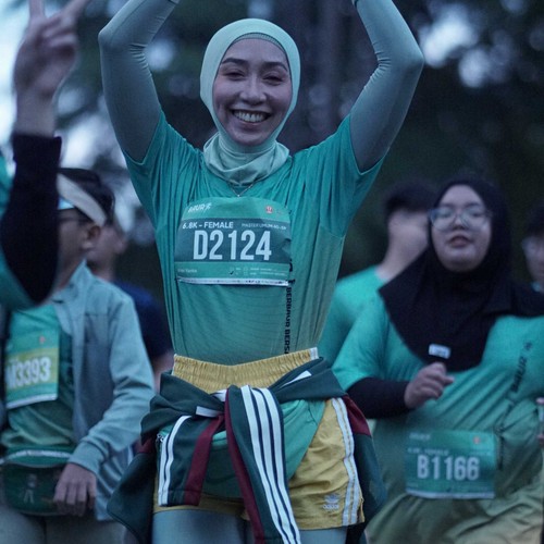 Race photo from BAUR RUN 2025
