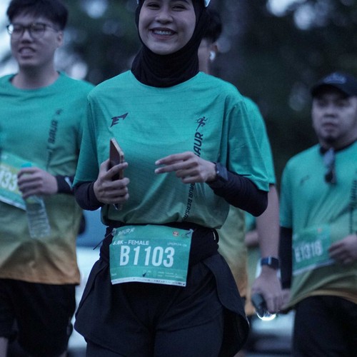 Race photo from BAUR RUN 2025