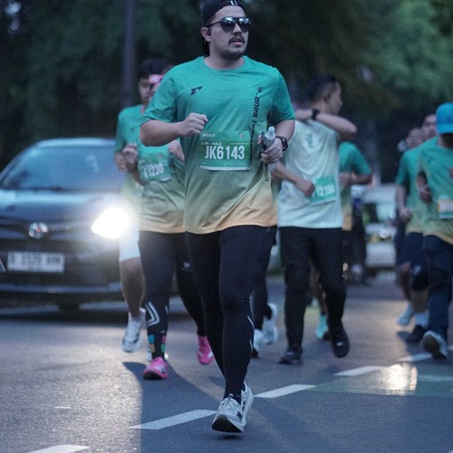 Race photo from BAUR RUN 2025