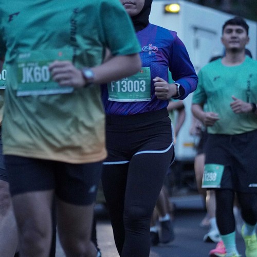 Race photo from BAUR RUN 2025