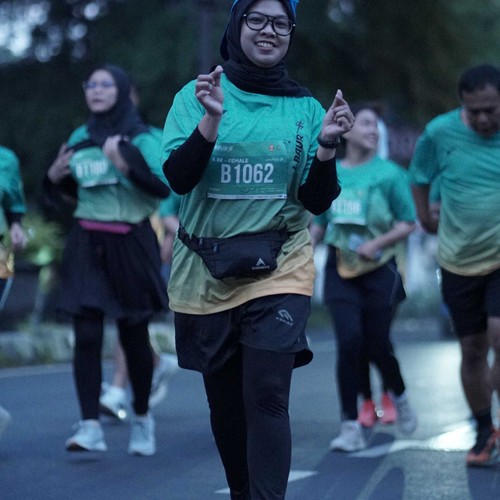 Race photo from BAUR RUN 2025