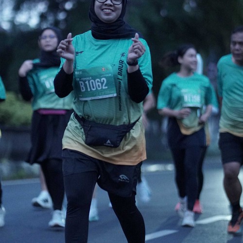 Race photo from BAUR RUN 2025