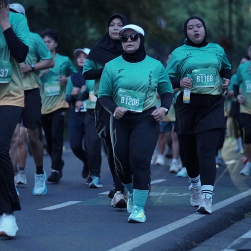Race photo from BAUR RUN 2025