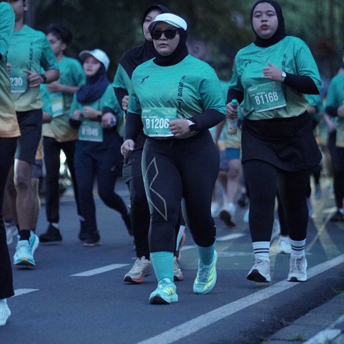 Race photo from BAUR RUN 2025