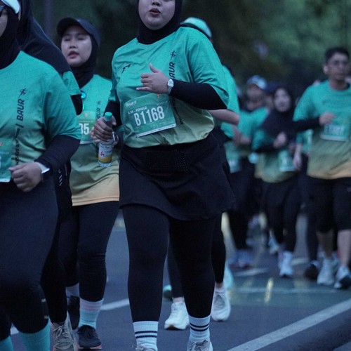 Race photo from BAUR RUN 2025