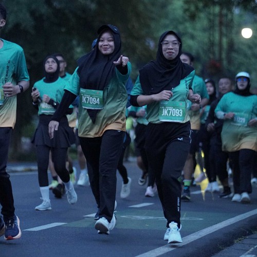 Race photo from BAUR RUN 2025
