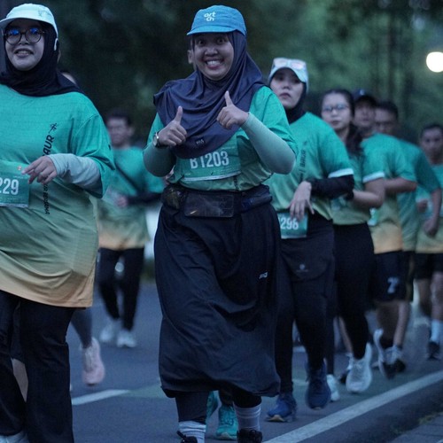 Race photo from BAUR RUN 2025