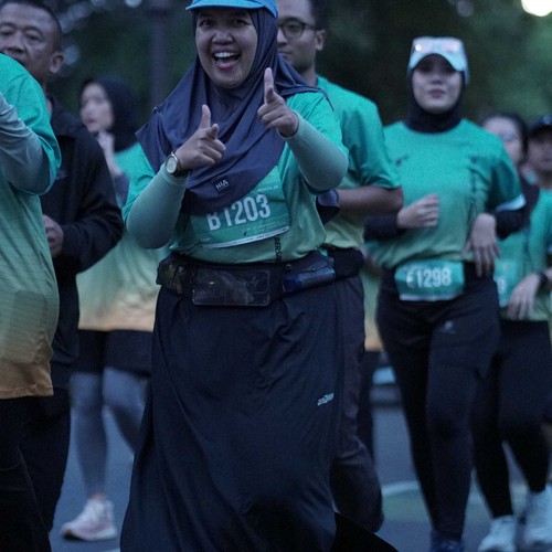 Race photo from BAUR RUN 2025