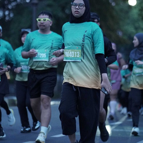 Race photo from BAUR RUN 2025