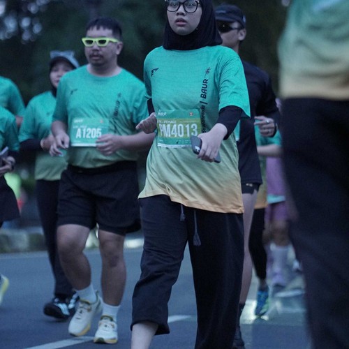 Race photo from BAUR RUN 2025