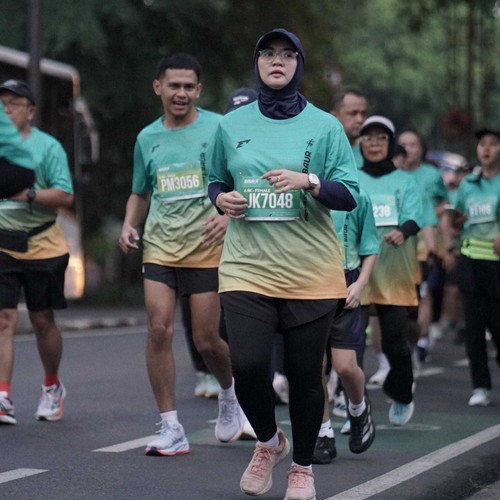 Race photo from BAUR RUN 2025