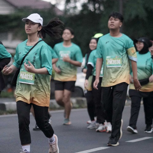 Race photo from BAUR RUN 2025