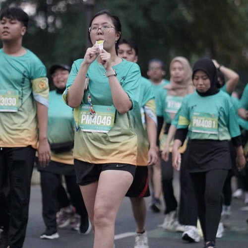 Race photo from BAUR RUN 2025