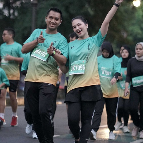 Race photo from BAUR RUN 2025