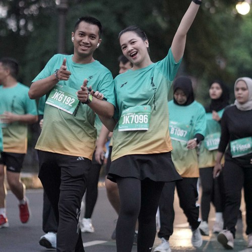 Race photo from BAUR RUN 2025