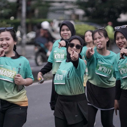 Race photo from BAUR RUN 2025
