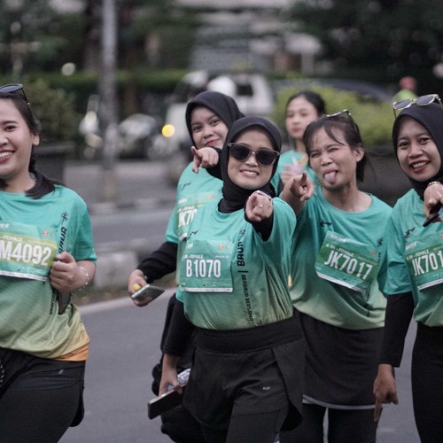 Race photo from BAUR RUN 2025