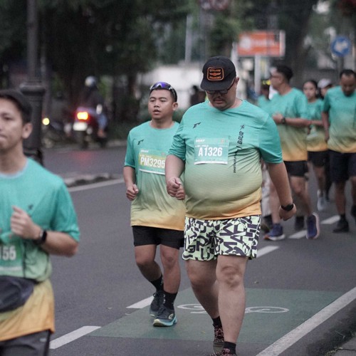 Race photo from BAUR RUN 2025