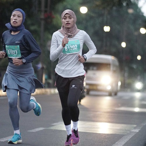 Race photo from BAUR RUN 2025