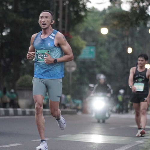 Race photo from BAUR RUN 2025