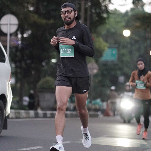 Race photo from BAUR RUN 2025