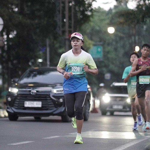 Race photo from BAUR RUN 2025