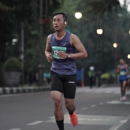 Race photo from BAUR RUN 2025