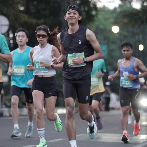 Race photo from BAUR RUN 2025