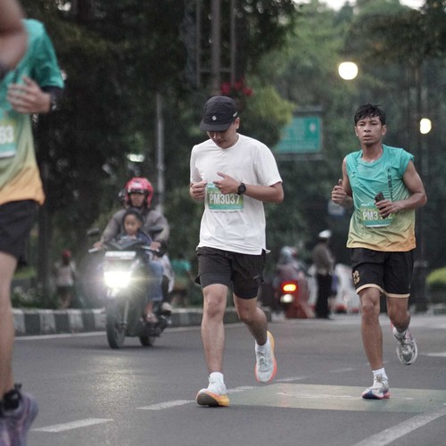 Race photo from BAUR RUN 2025