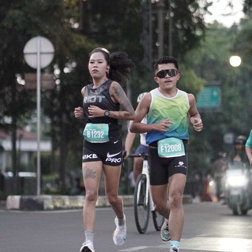 Race photo from BAUR RUN 2025