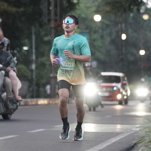 Race photo from BAUR RUN 2025