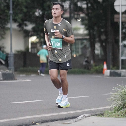 Race photo from BAUR RUN 2025