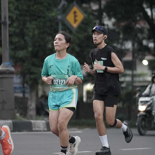 Race photo from BAUR RUN 2025
