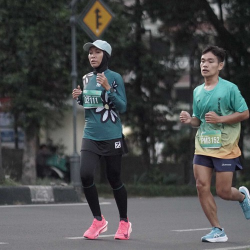 Race photo from BAUR RUN 2025